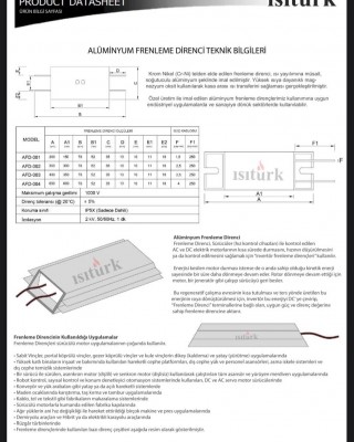 Alüminyum Frenleme Direnci