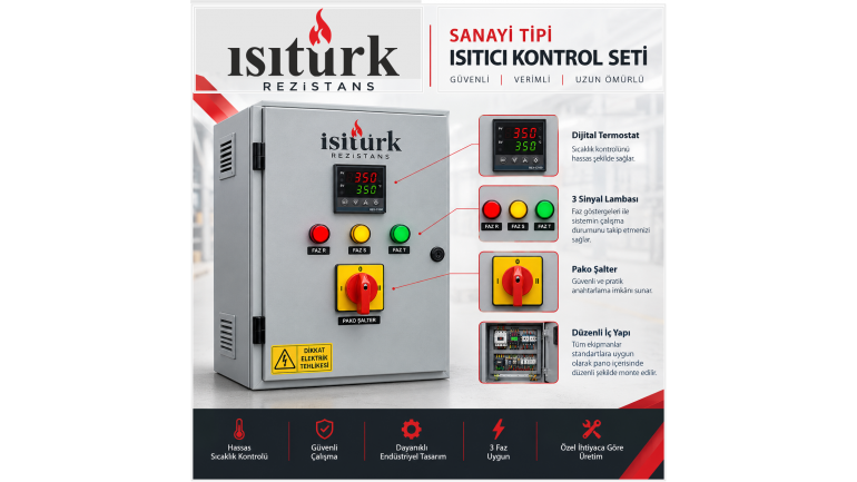 Sanayi Tipi Isıtıcı Kontrol Seti
